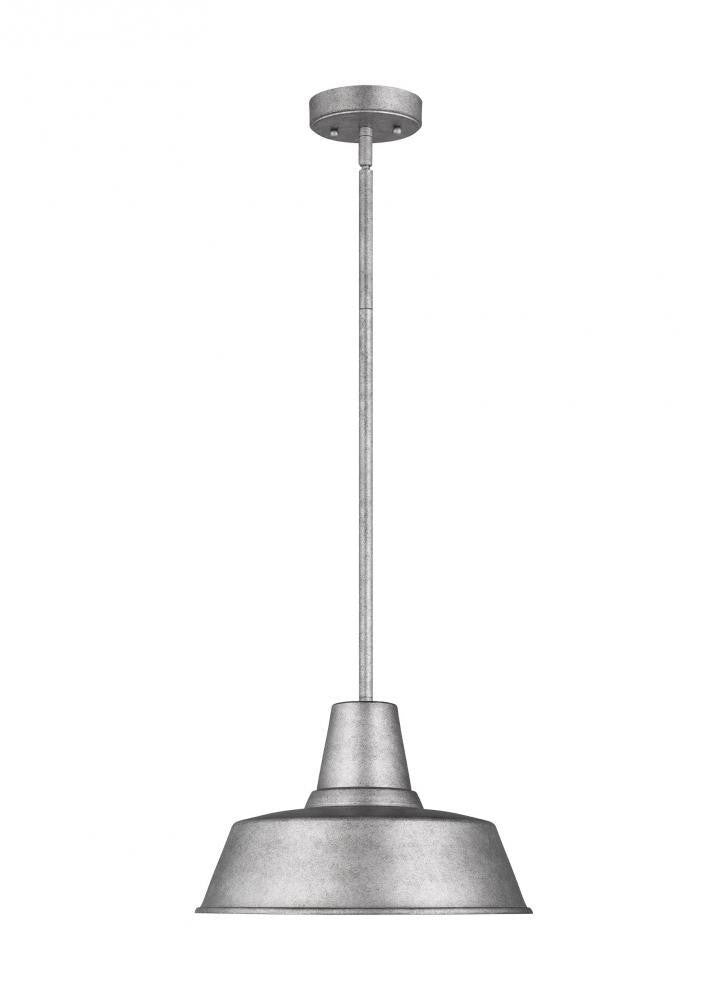 Visual Comfort Studio Barn Light Outdoor Pendant Weathered Pewter