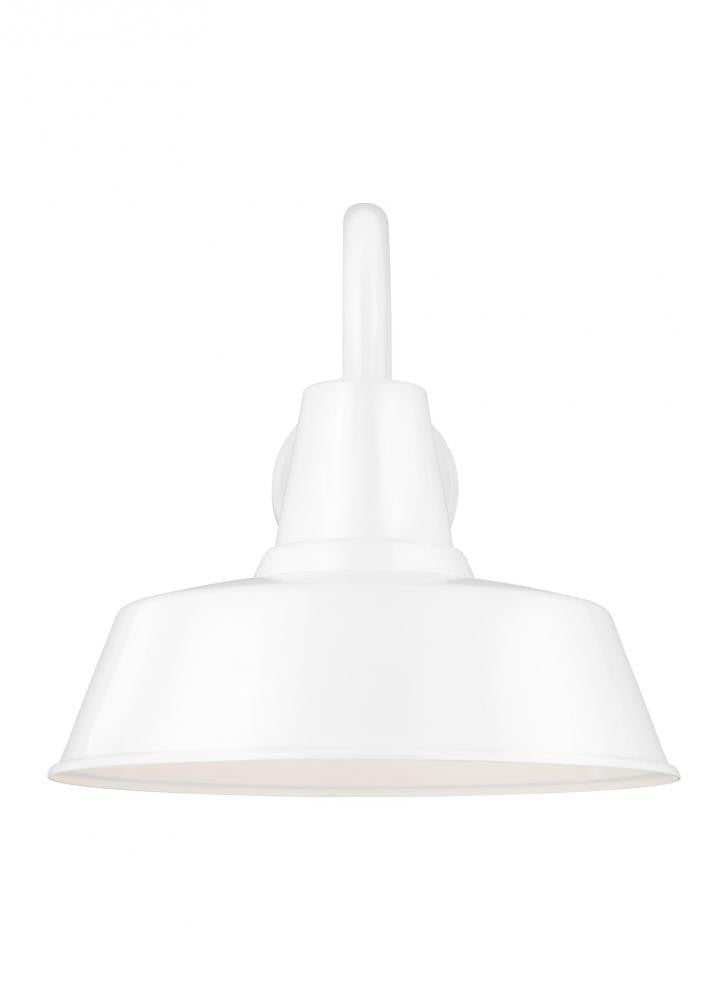 Visual Comfort Studio Barn Light Large Outdoor LED Wall Lantern White