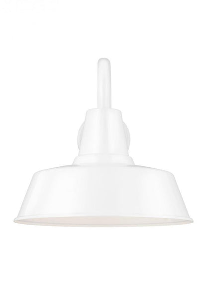 Visual Comfort Studio Barn Light Large Outdoor LED Wall Lantern White