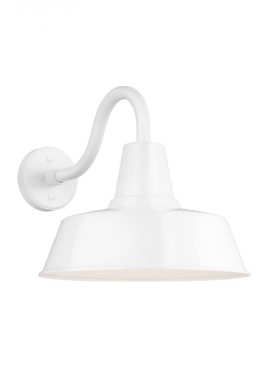Visual Comfort Studio Barn Light Large Outdoor Wall Lantern White
