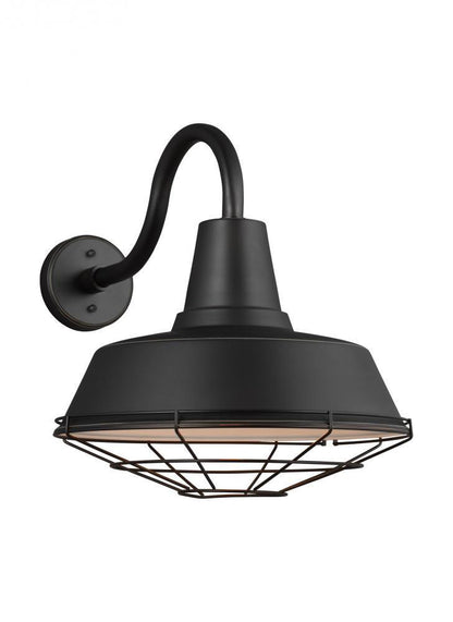 Visual Comfort Studio Barn Light Extra Large Cage Outdoor Wall Sconce Antique Bronze