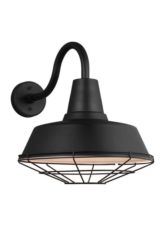 Visual Comfort Studio Barn Light Extra Large Cage Outdoor Wall Sconce Black