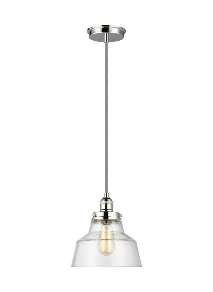 Visual Comfort Studio Baskin Chimney Pendant Polished Nickel