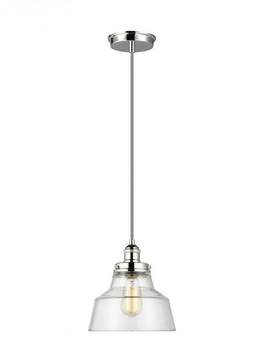 Visual Comfort Studio Baskin Chimney Pendant Polished Nickel