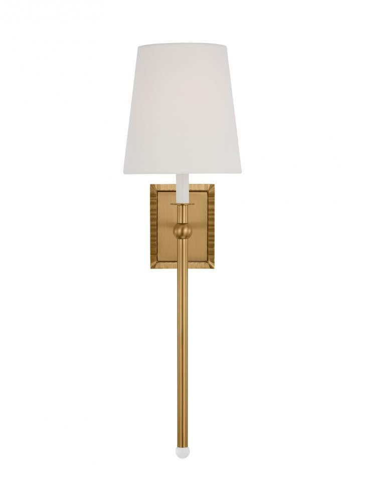 Visual Comfort Studio Baxley Tall Wall Sconce Burnished Brass