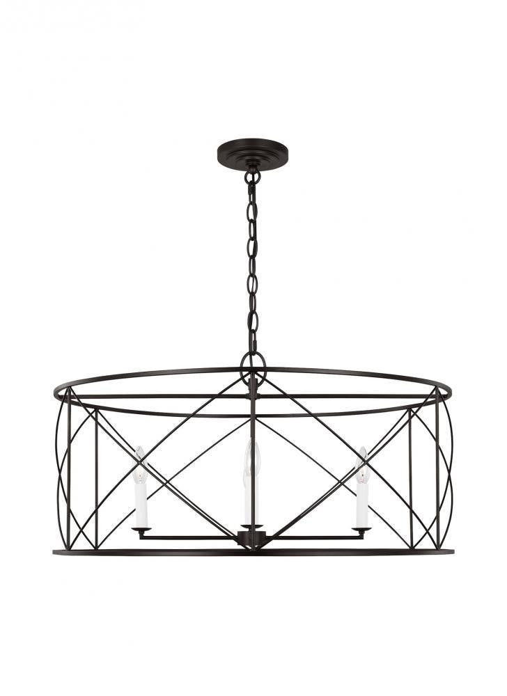 Visual Comfort Studio Beatrix 4 Light Extra Large Lantern Aged Iron