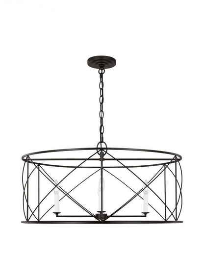 Visual Comfort Studio Beatrix 4 Light Extra Large Lantern Aged Iron