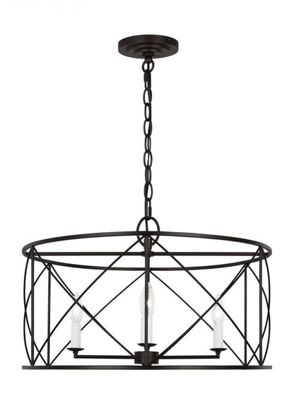 Visual Comfort Studio Beatrix 4 Light Large Lantern Aged Iron