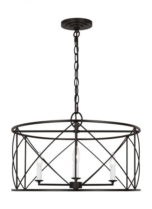 Visual Comfort Studio Beatrix 4 Light Large Lantern Aged Iron