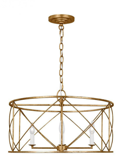 Visual Comfort Studio Beatrix 4 Light Large Lantern Antique Gild