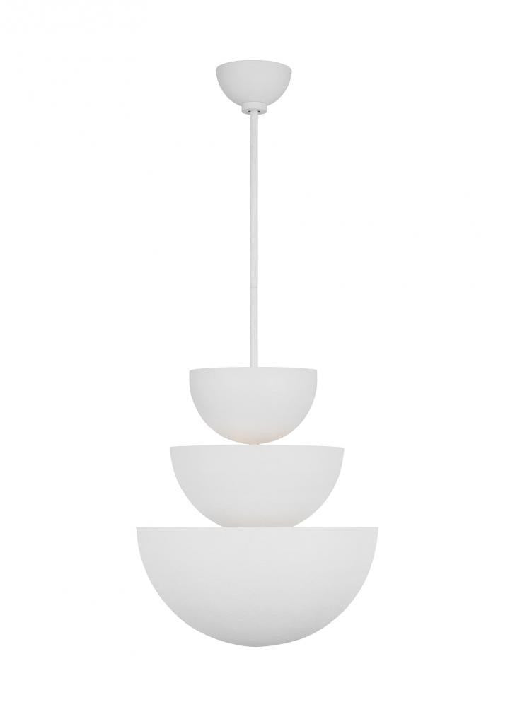 Visual Comfort Studio Beaunay 9 Light Large Chandelier Cast Plaster