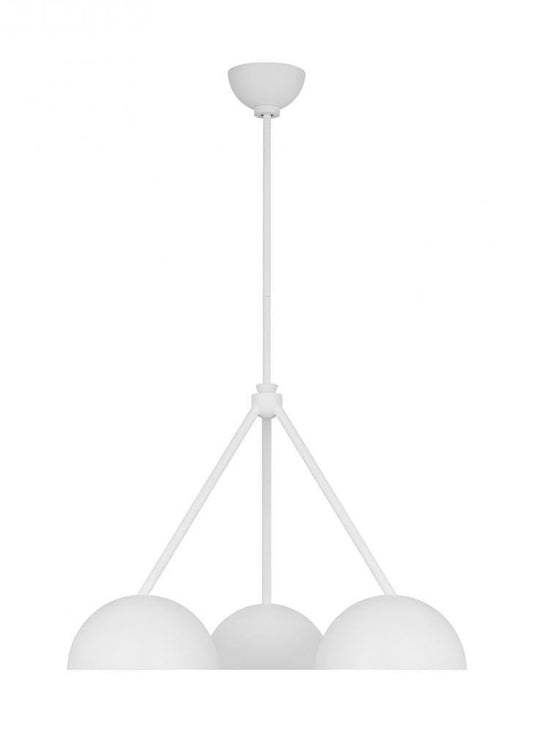 Visual Comfort Studio Beaunay 3 Light Medium Chandelier Cast Plaster