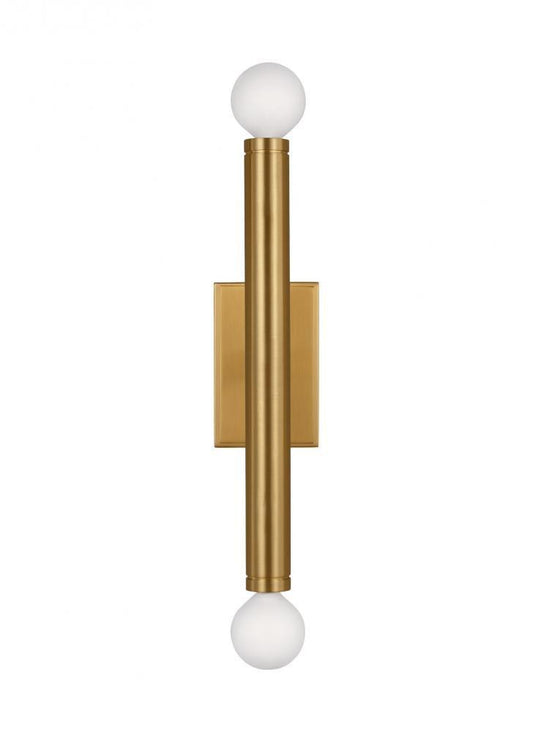 Visual Comfort Studio Beckham Modern 2 Light Medium Wall Sconce Burnished Brass