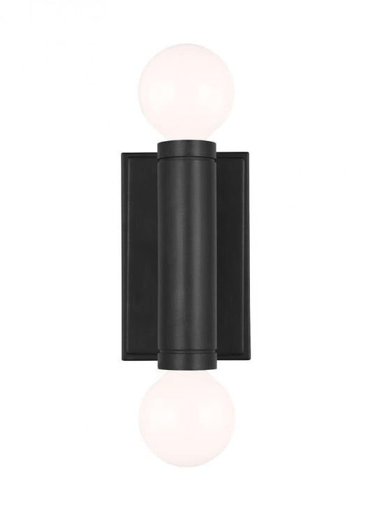 Visual Comfort Studio Beckham Modern Double Wall Sconce Aged Iron