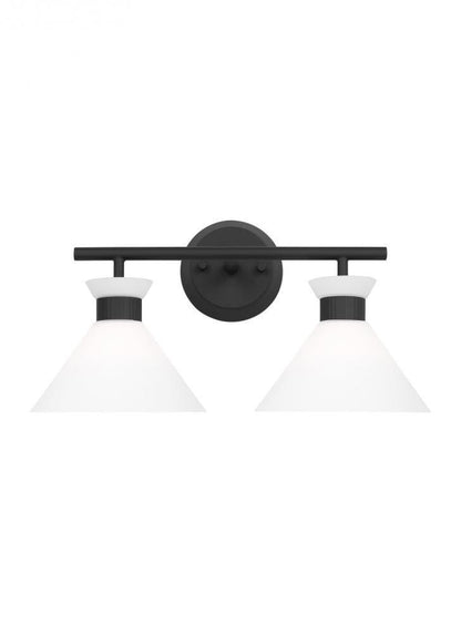 Visual Comfort Studio Belcarra 2 Light Bath Wall Sconce Midnight Black