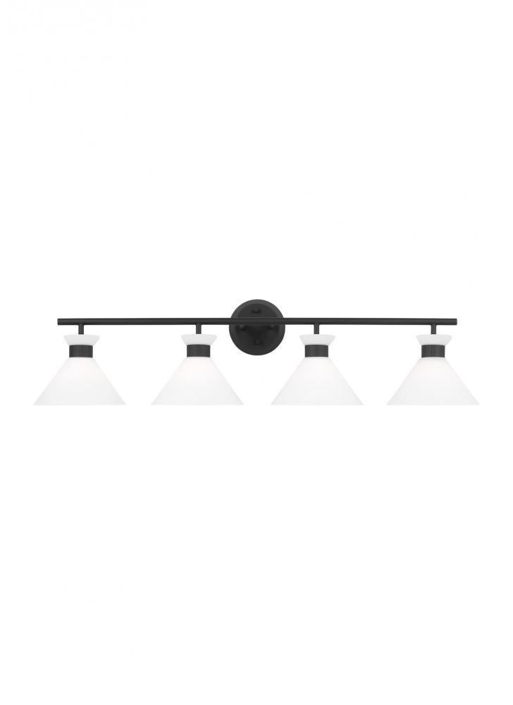 Visual Comfort Studio Belcarra 4 Light Bath Wall Sconce Midnight Black