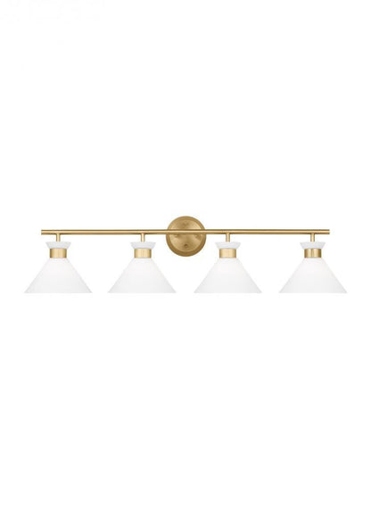Visual Comfort Studio Belcarra 4 Light Bath Wall Sconce Satin Brass