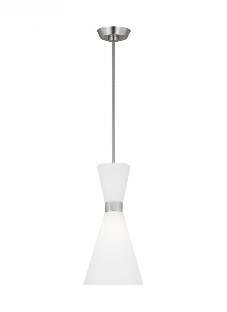 Visual Comfort Studio Belcarra Small Pendant Brushed Steel