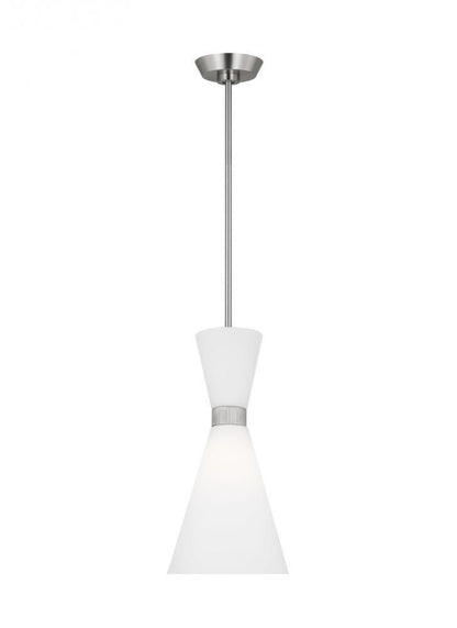 Visual Comfort Studio Belcarra Small Pendant Brushed Steel
