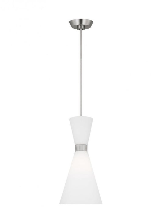 Visual Comfort Studio Belcarra Small Pendant Brushed Steel