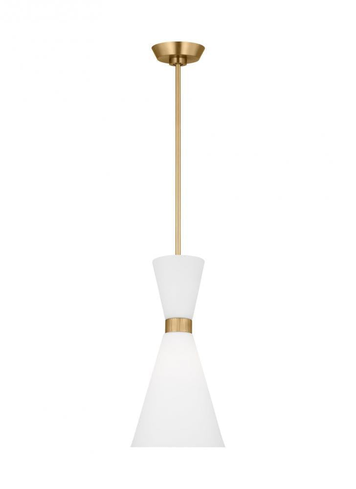 Visual Comfort Studio Belcarra Small Pendant Satin Brass