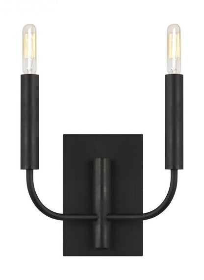 Visual Comfort Studio Brianna Double Wall Sconce Aged Iron