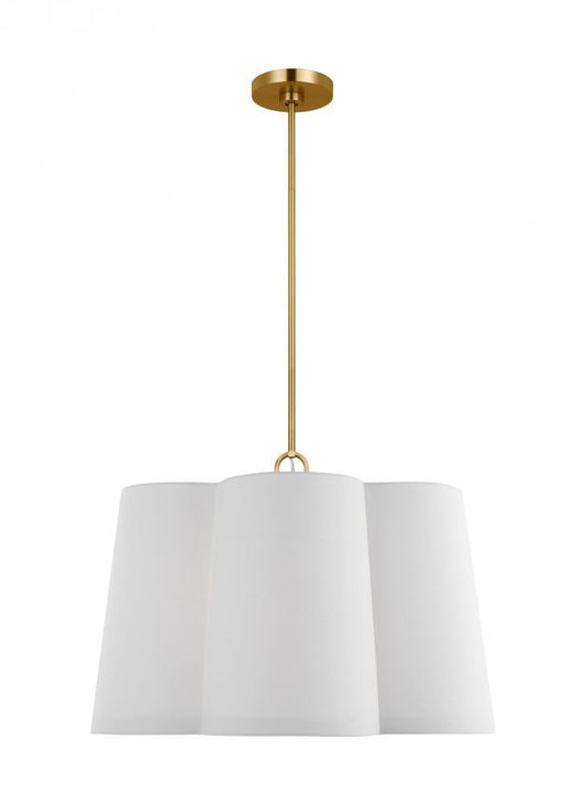 Visual Comfort Studio Bronte 4 Light Large Pendant Burnished Brass