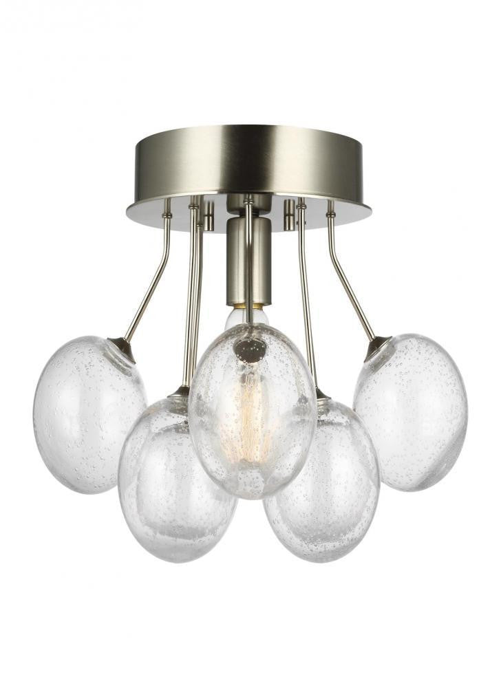 Visual Comfort Studio Bronzeville Semi-Flush Mount Brushed Nickel