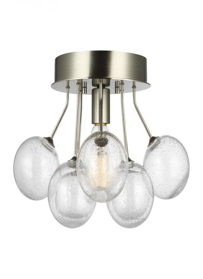 Visual Comfort Studio Bronzeville Semi-Flush Mount Brushed Nickel