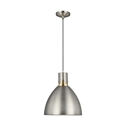 Visual Comfort Studio Brynne Small LED Pendant Satin Nickel