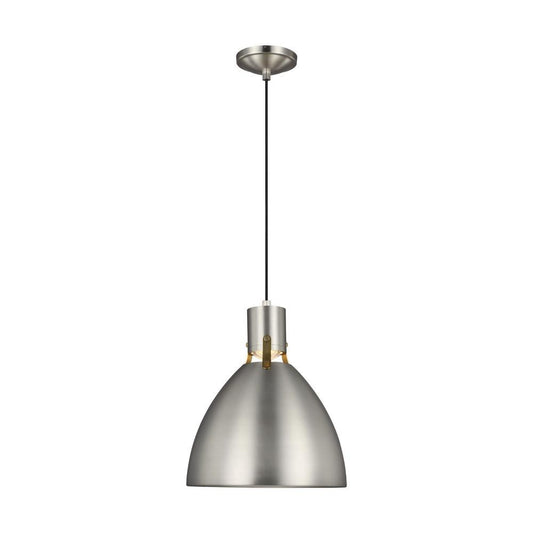 Visual Comfort Studio Brynne Small LED Pendant Satin Nickel