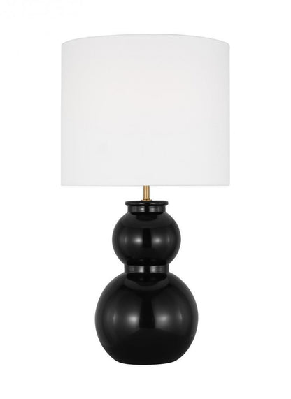 Visual Comfort Studio Buckley Medium LED Table Lamp Gloss Black