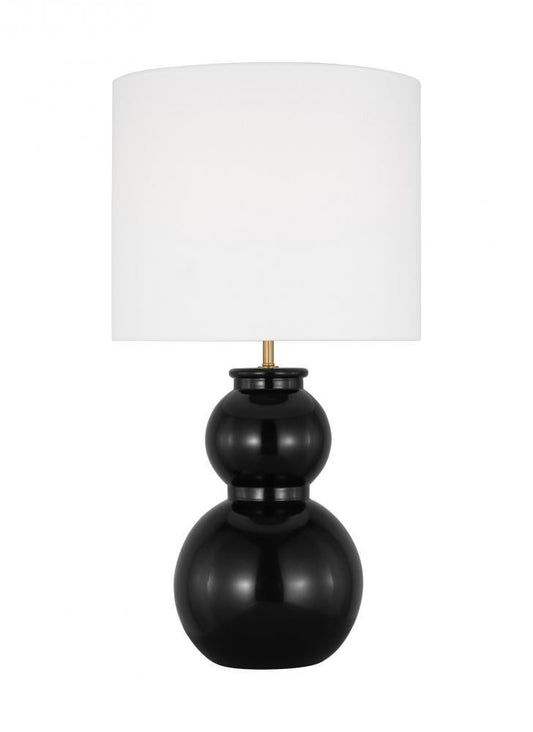 Visual Comfort Studio Buckley Medium LED Table Lamp Gloss Black