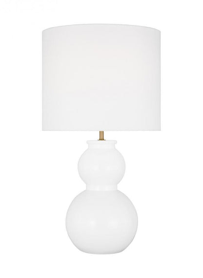 Visual Comfort Studio Buckley Medium LED Table Lamp Gloss White