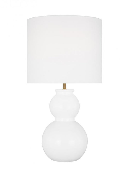 Visual Comfort Studio Buckley Medium LED Table Lamp Gloss White