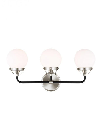 Visual Comfort Studio CafÃƒÂ© 3 Light Bath Wall Sconce Brushed Nickel