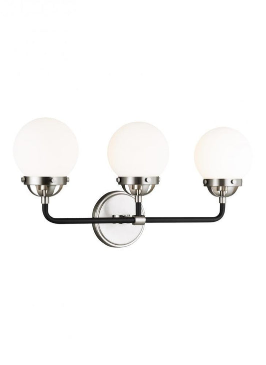 Visual Comfort Studio CafÃƒÂ© 3 Light LED Bath Wall Sconce Brushed Nickel