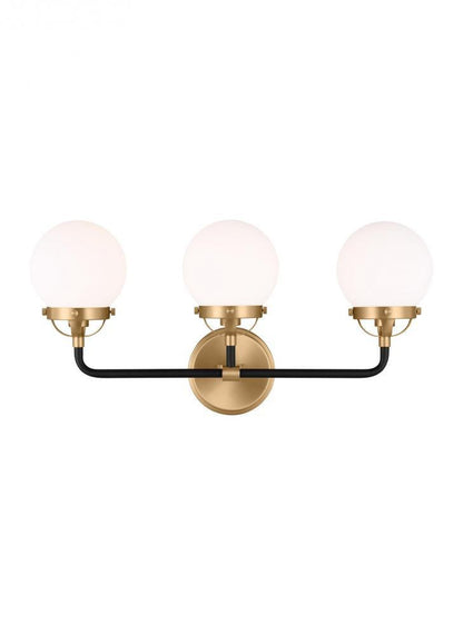 Visual Comfort Studio CafÃƒÂ© 3 Light Bath Wall Sconce Satin Brass