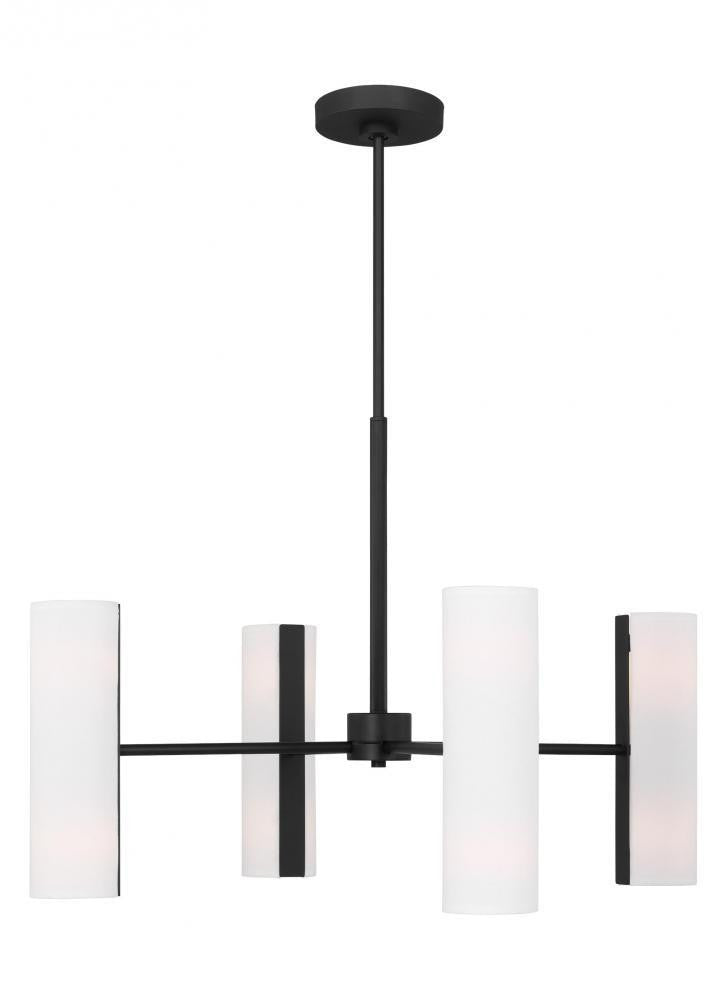Visual Comfort Studio Capalino 8 Light Large Chandelier Midnight Black