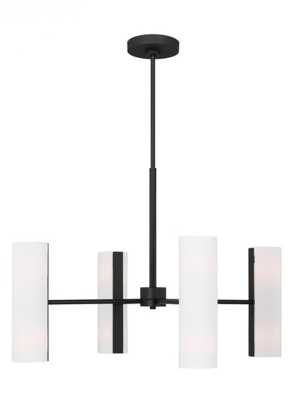 Visual Comfort Studio Capalino 8 Light Large Chandelier Midnight Black