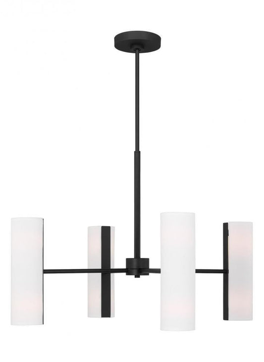 Visual Comfort Studio Capalino 8 Light Large Chandelier Midnight Black