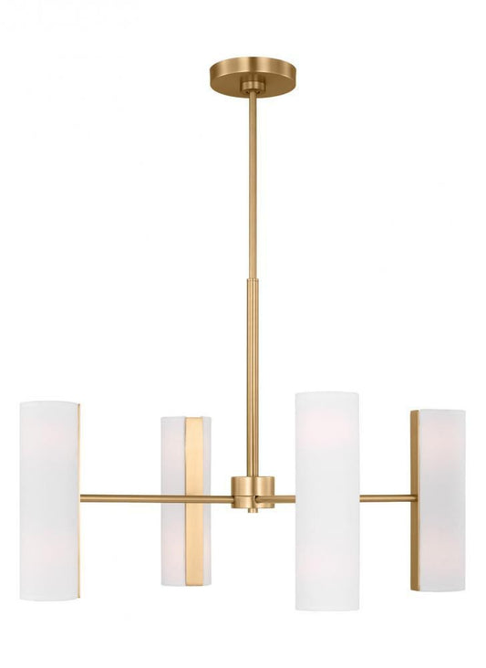Visual Comfort Studio Capalino 8 Light Large Chandelier Satin Brass