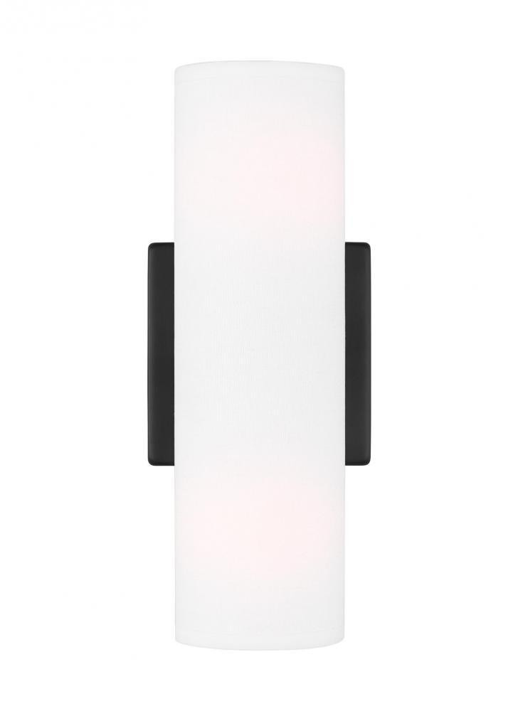 Visual Comfort Studio Capalino Medium Double Wall Sconce Midnight Black