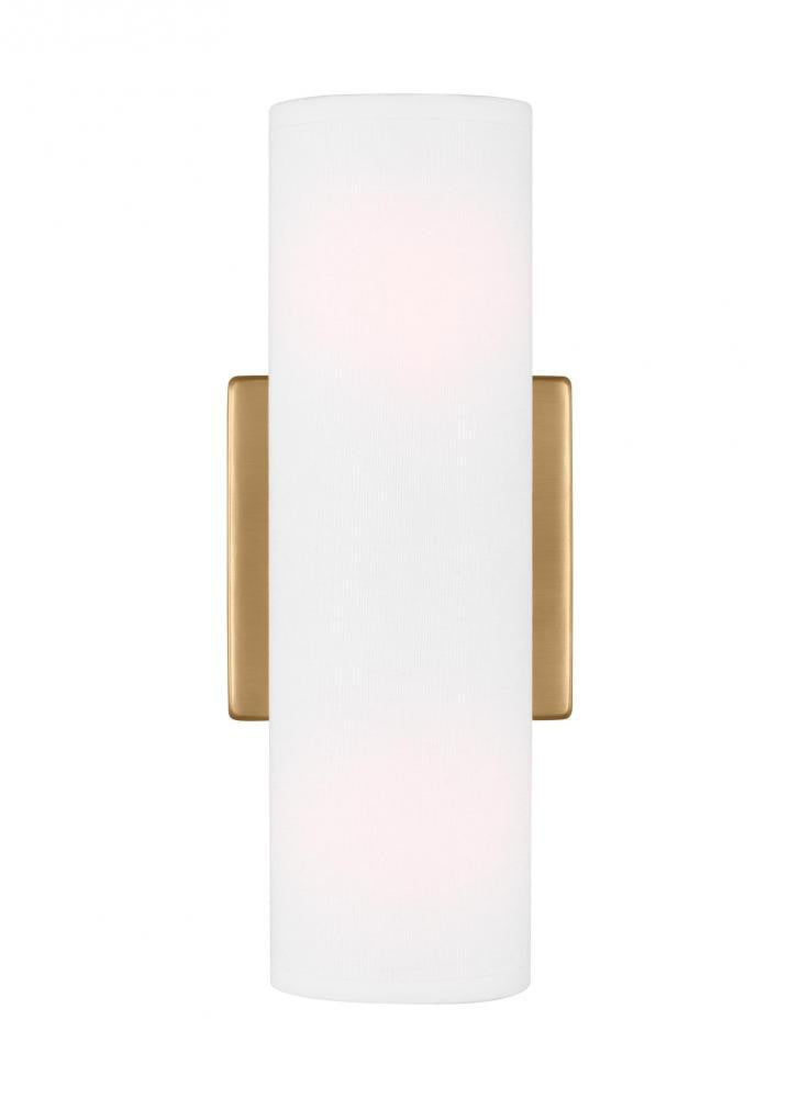 Visual Comfort Studio Capalino Medium Double Wall Sconce Satin Brass