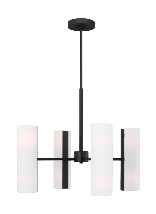Visual Comfort Studio Capalino 8 Light Medium Chandelier Midnight Black