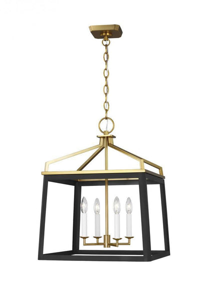 Visual Comfort Studio Carlow 4 Light Large Lantern Midnight Black
