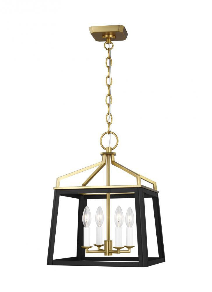 Visual Comfort Studio Carlow 4 Light Medium Lantern Midnight Black