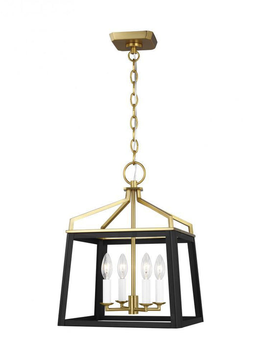 Visual Comfort Studio Carlow 4 Light Medium Lantern Midnight Black