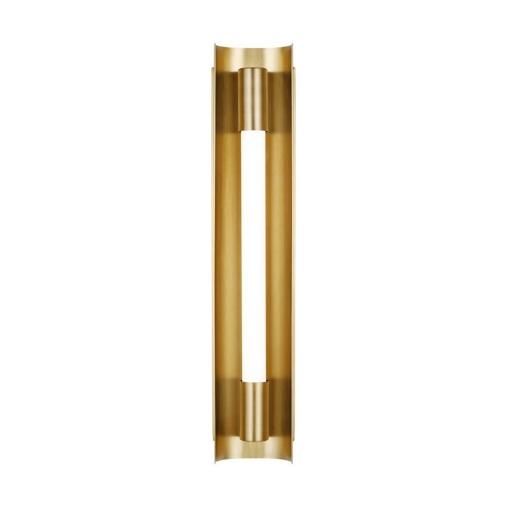Visual Comfort Studio Carson Small LED Vanity Light Burnished Brass