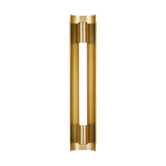 Visual Comfort Studio Carson Small LED Vanity Light Burnished Brass